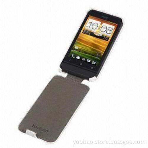 Lively Leather Case for HTC T238W, with Elegant Structure and Stitching